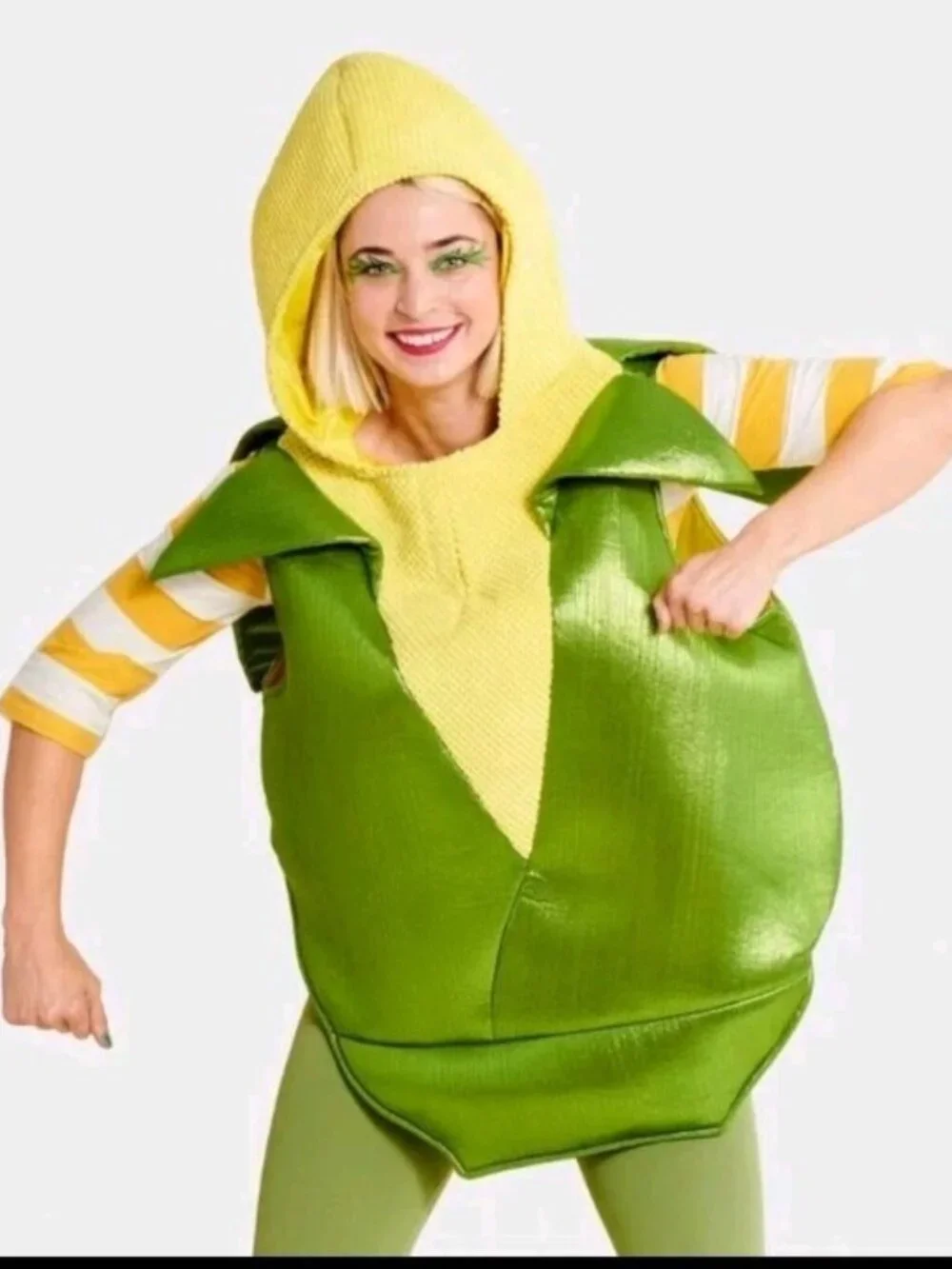 Corn on the Cob Halloween Costume Pullover Top OS 12+ Adult Teen Kids